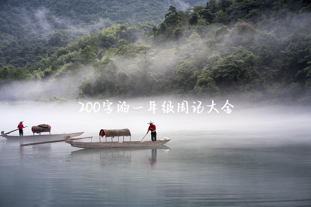 200字的一年级周记大全