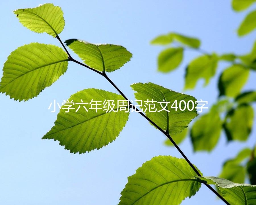 小学六年级周记范文400字