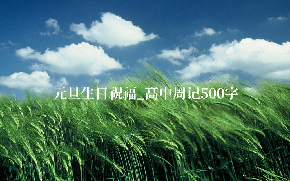 元旦生日祝福_高中周记500字