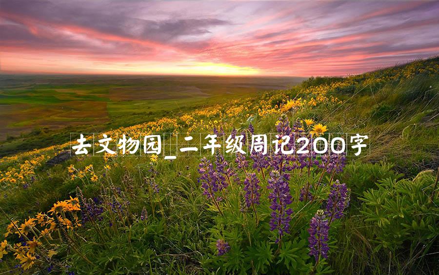 去文物园_二年级周记200字