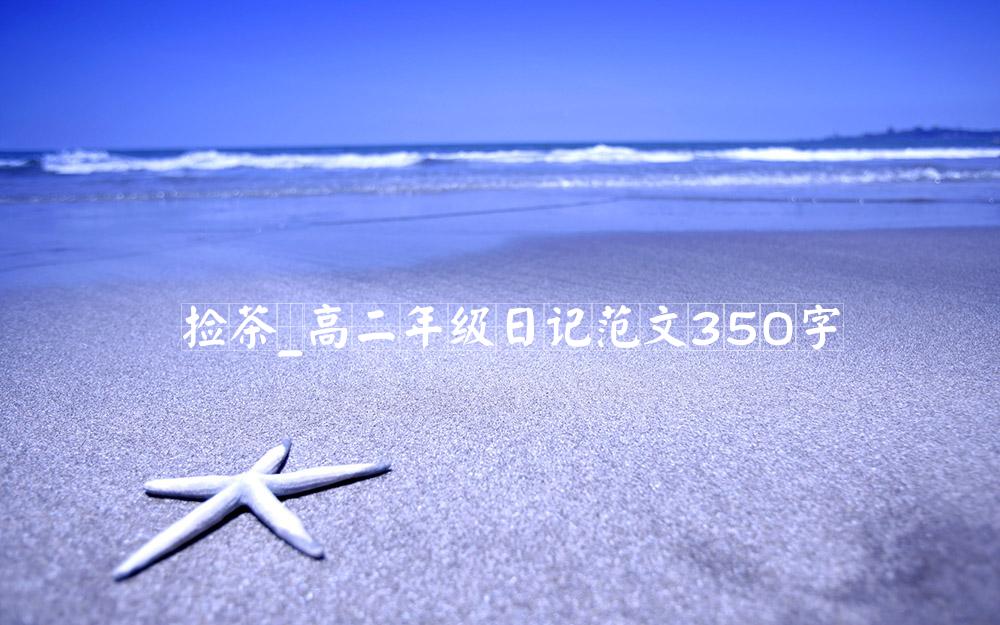 捡茶_高二年级日记范文350字