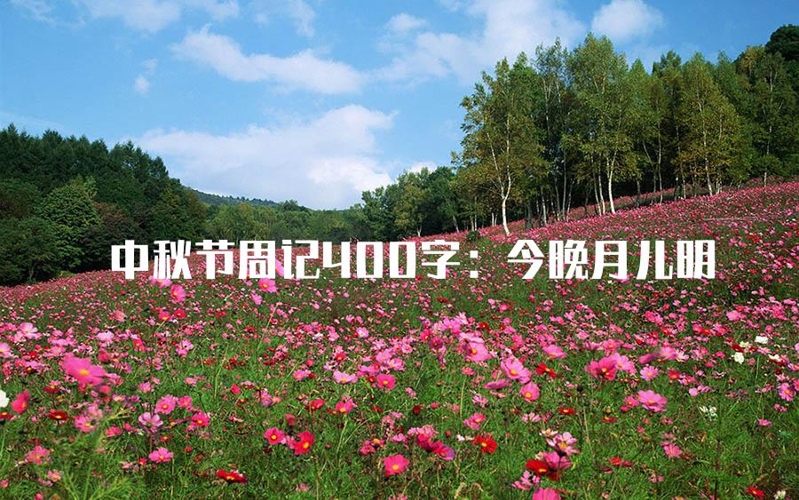 中秋节周记400字：今晚月儿明