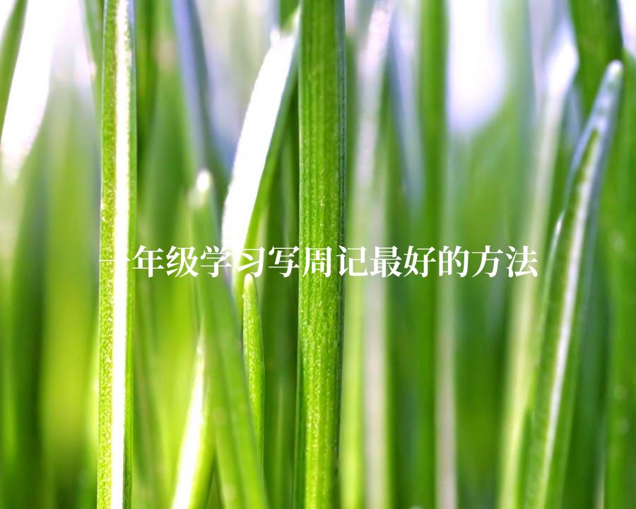 一年级学习写周记最好的方法