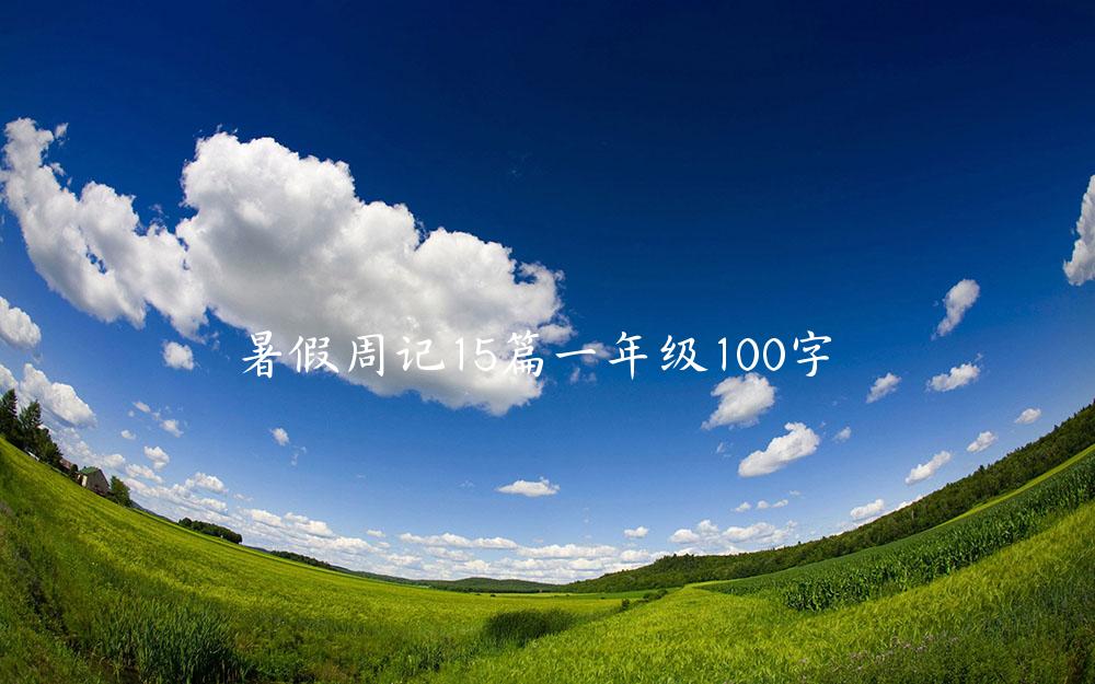 暑假周记15篇一年级100字