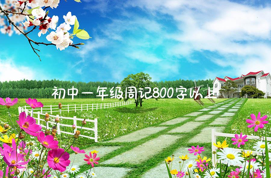 初中一年级周记800字以上