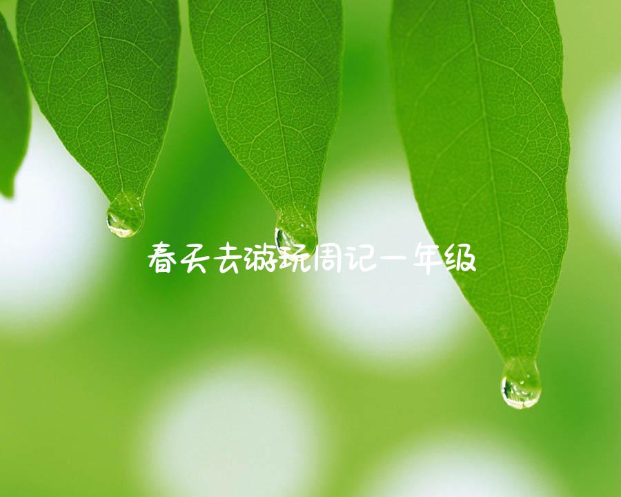 春天去游玩周记一年级