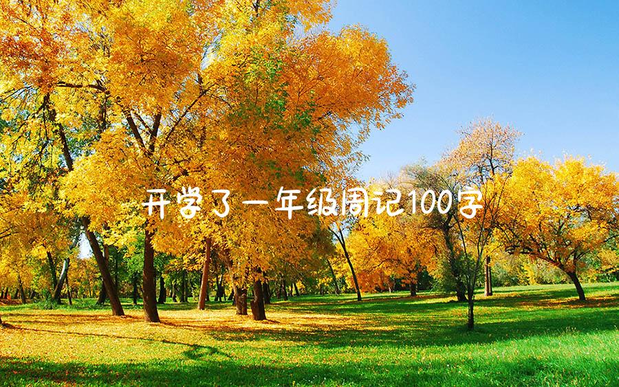 开学了一年级周记100字