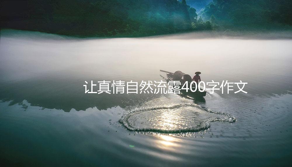 让真情自然流露400字作文