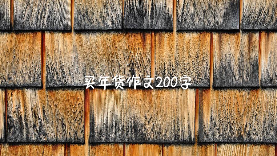 买年货作文200字