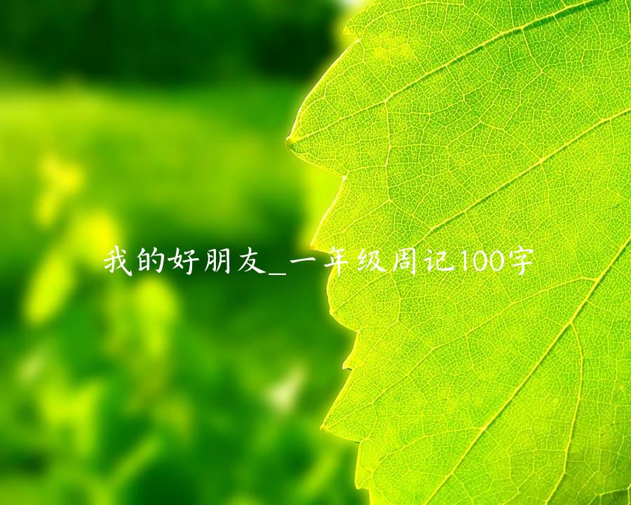 我的好朋友_一年级周记100字