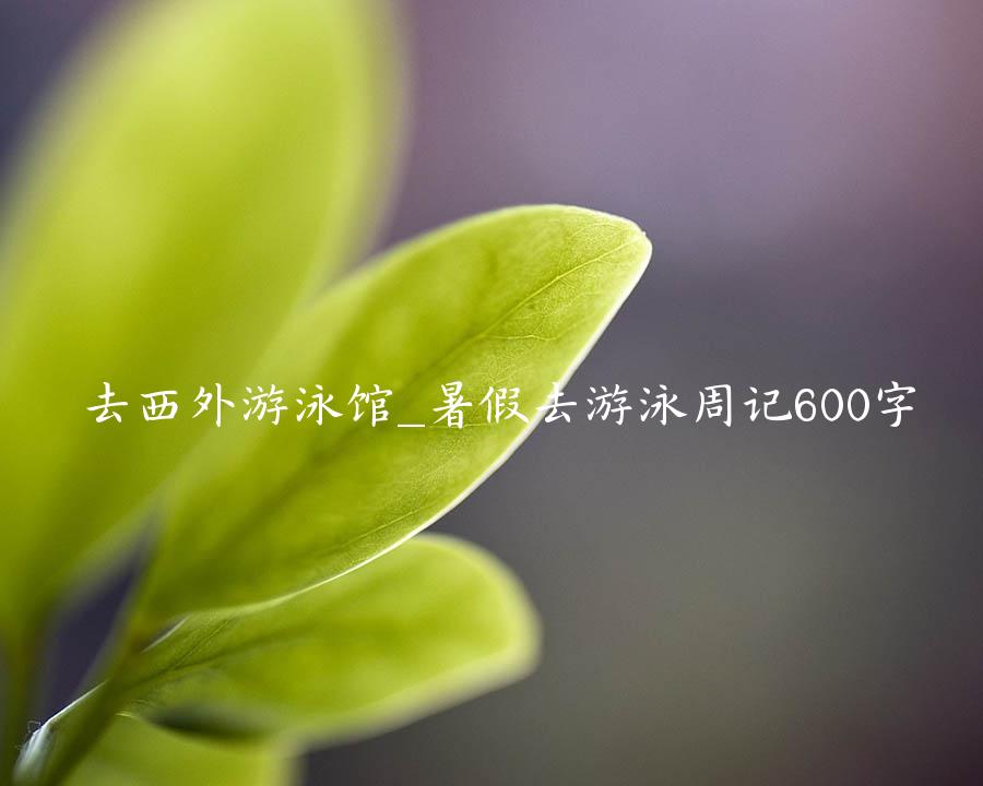 去西外游泳馆_暑假去游泳周记600字