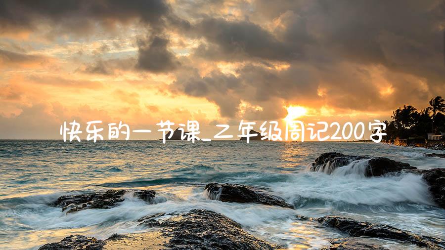 快乐的一节课_二年级周记200字