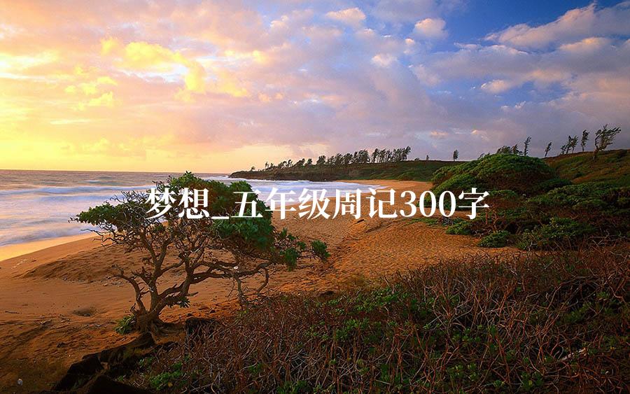 梦想_五年级周记300字