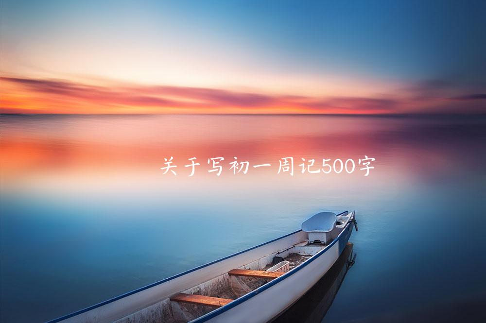 关于写初一周记500字