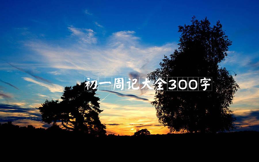 初一周记大全300字