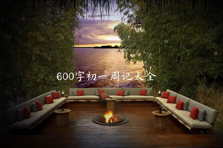 600字初一周记大全