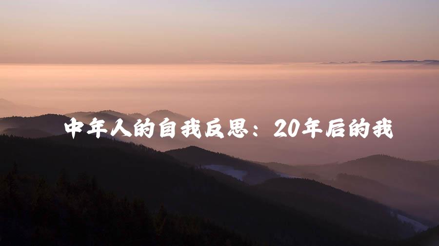 中年人的自我反思：20年后的我