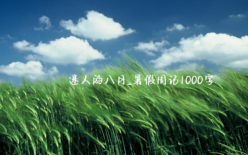 迷人的八月_暑假周记1000字