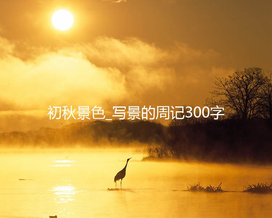 初秋景色_写景的周记300字