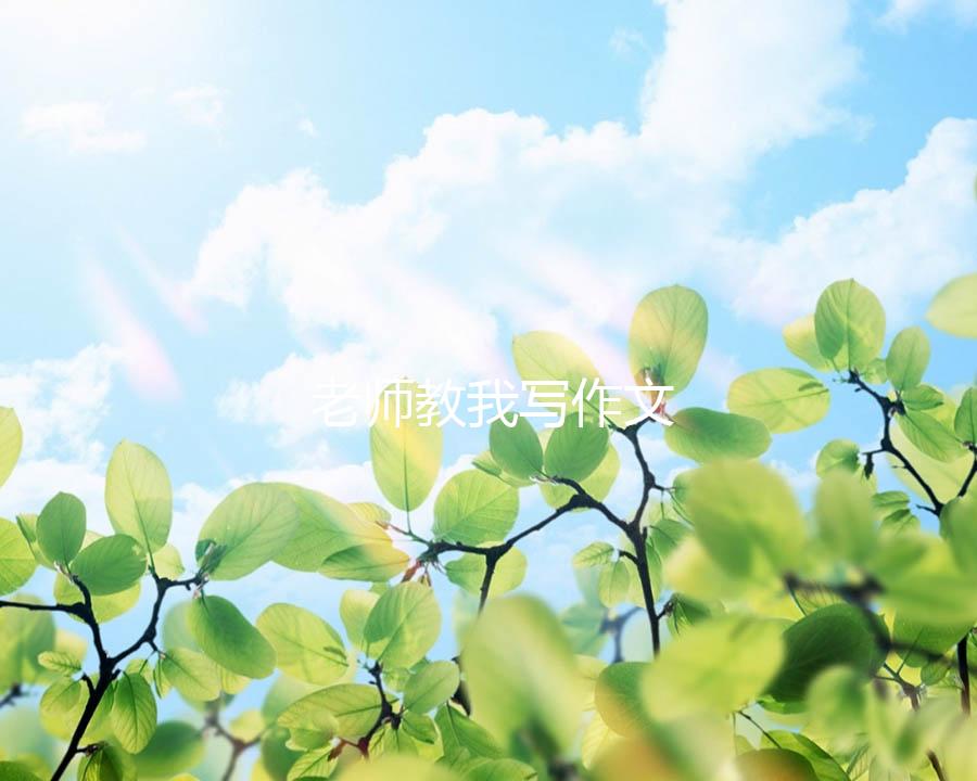 老师教我写作文