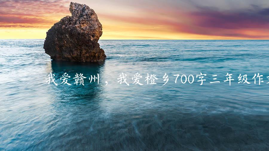 我爱赣州，我爱橙乡700字三年级作文