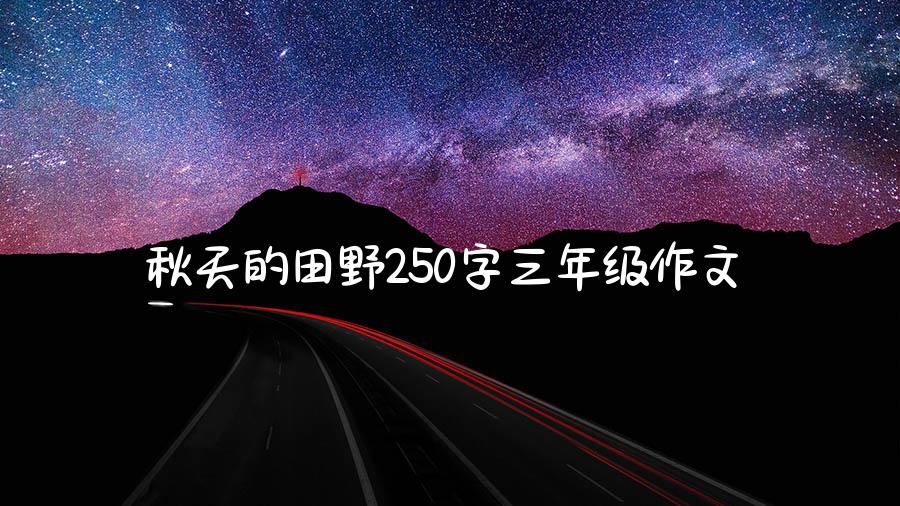 秋天的田野250字三年级作文