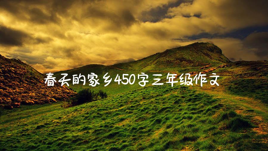 春天的家乡450字三年级作文