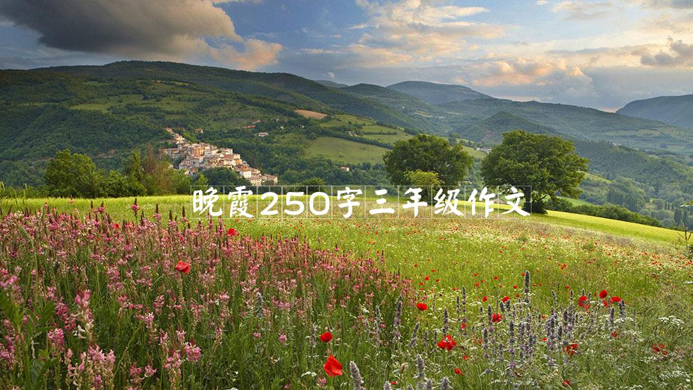 晚霞250字三年级作文