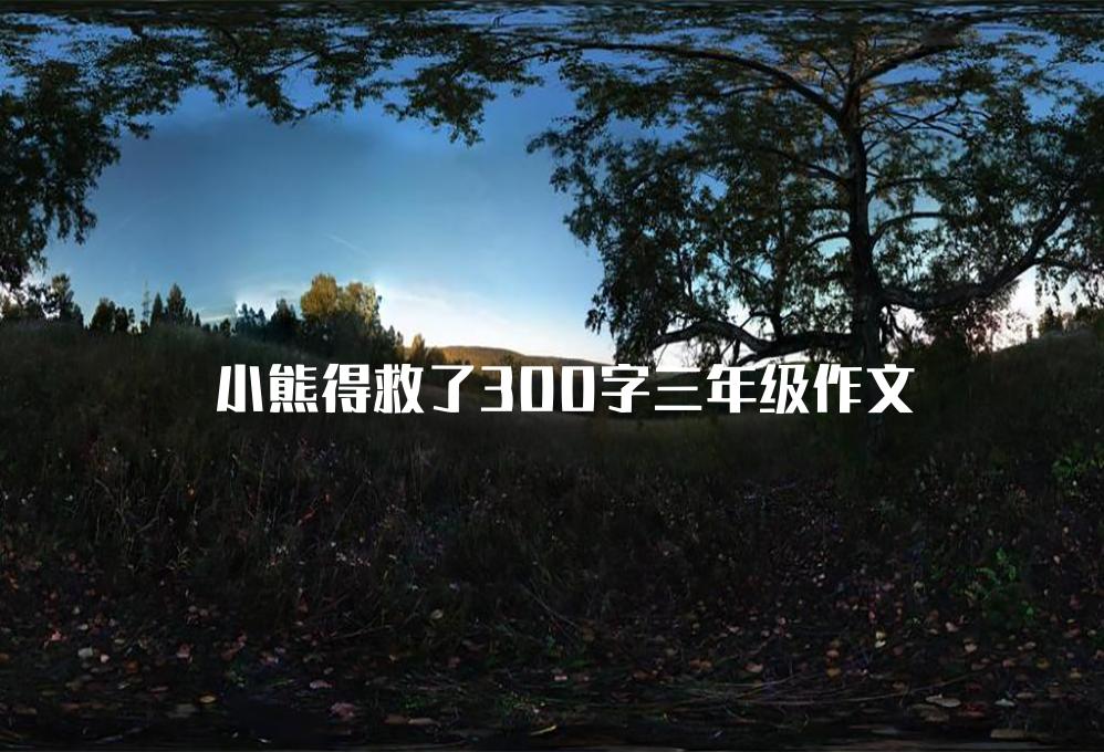 小熊得救了300字三年级作文