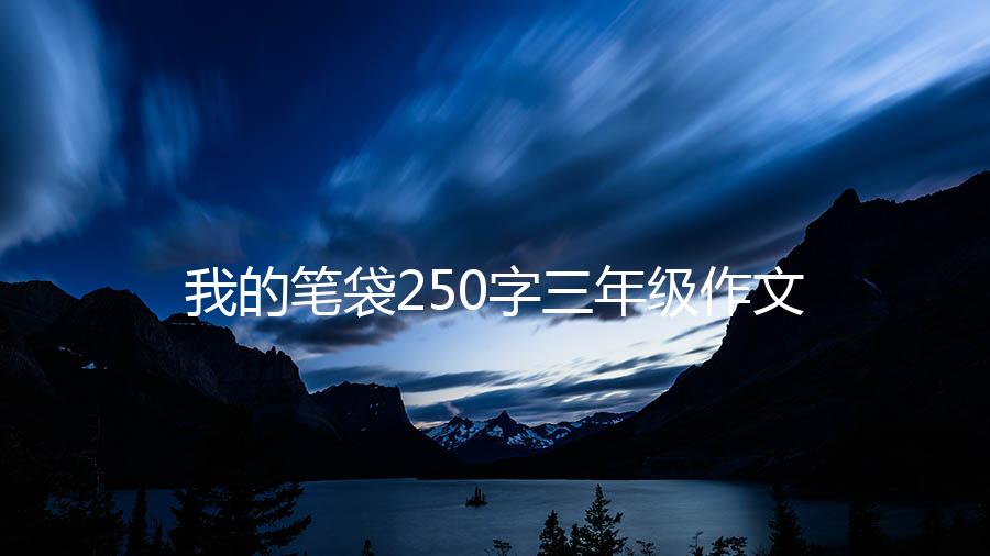 我的笔袋250字三年级作文