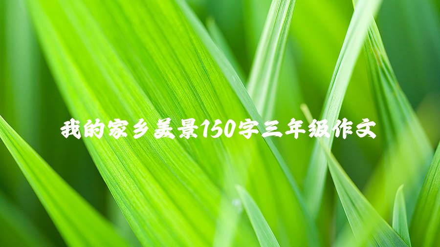 我的家乡美景150字三年级作文