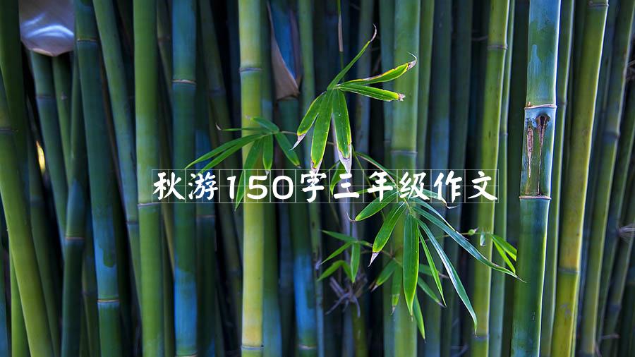 秋游150字三年级作文