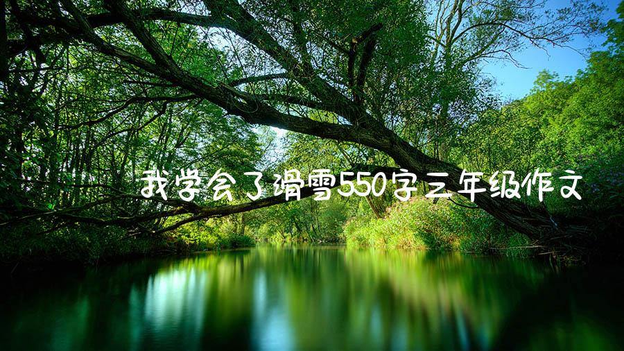 我学会了滑雪550字三年级作文