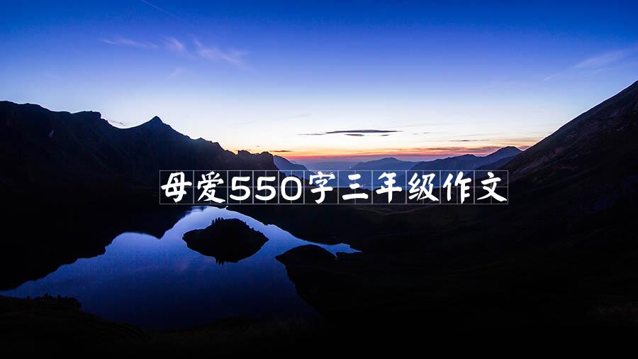 母爱550字三年级作文