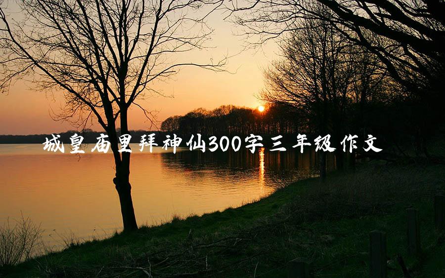 城皇庙里拜神仙300字三年级作文