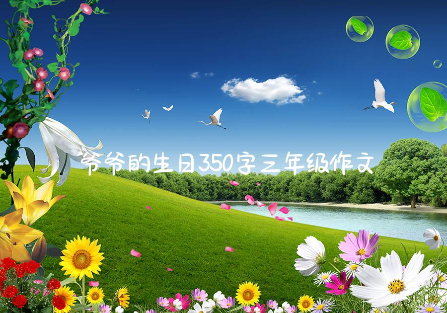 爷爷的生日350字三年级作文