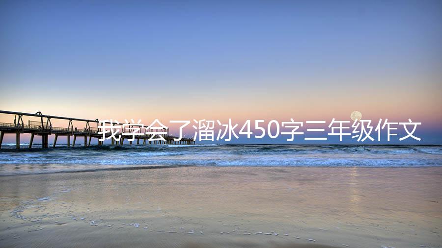 我学会了溜冰450字三年级作文