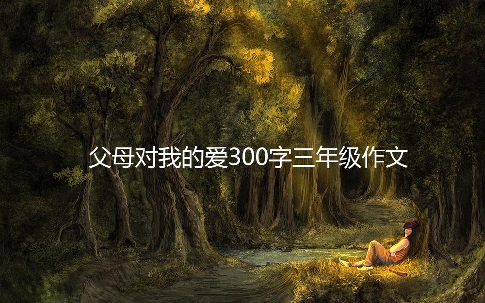 父母对我的爱300字三年级作文