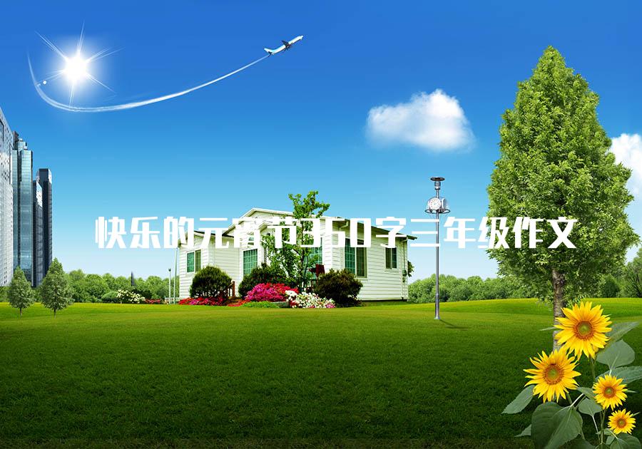 快乐的元宵节350字三年级作文