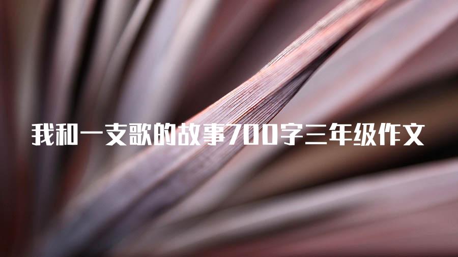 我和一支歌的故事700字三年级作文