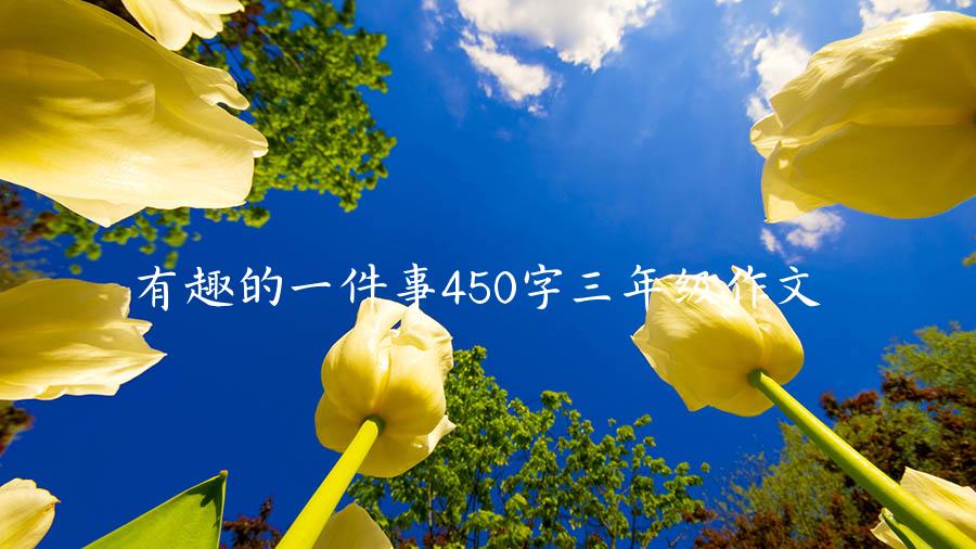 有趣的一件事450字三年级作文