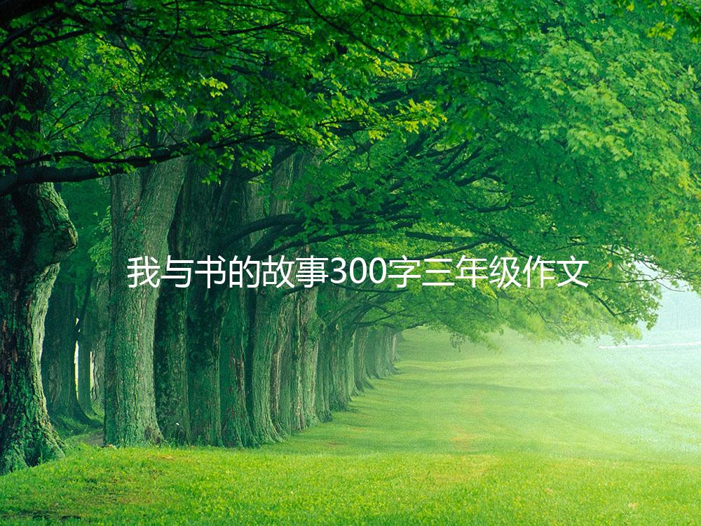 我与书的故事300字三年级作文