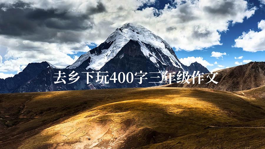 去乡下玩400字三年级作文