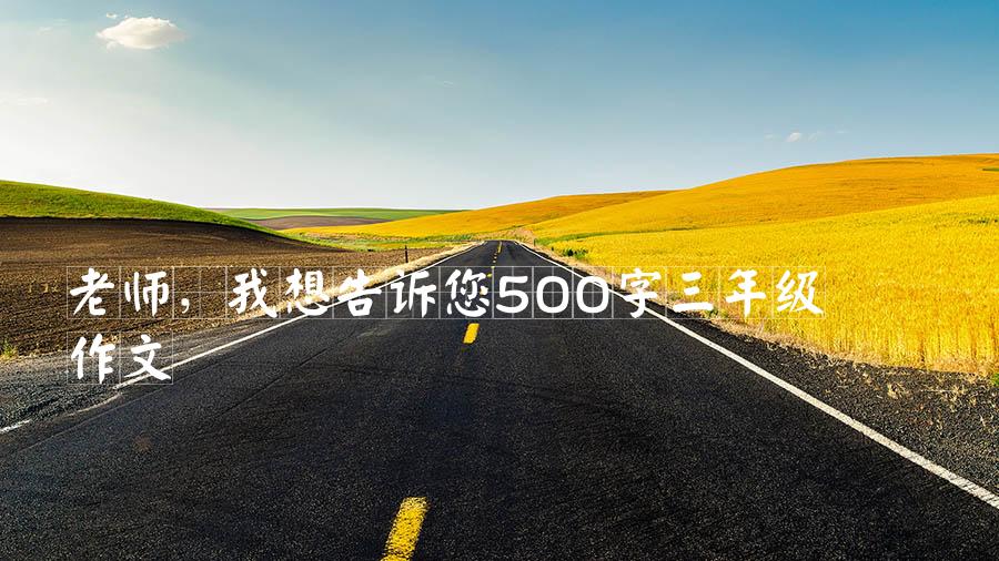 老师，我想告诉您500字三年级作文