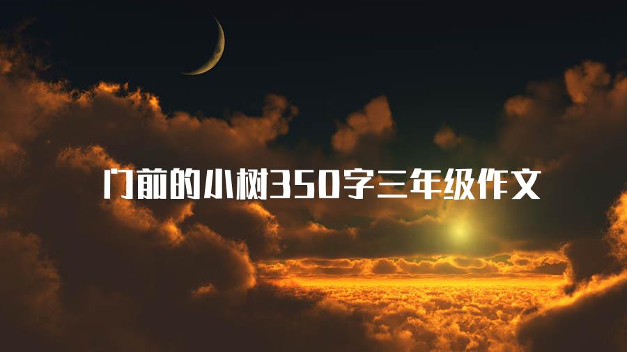 门前的小树350字三年级作文