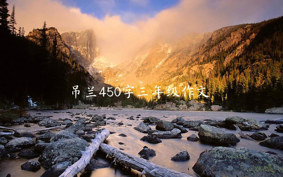 吊兰450字三年级作文