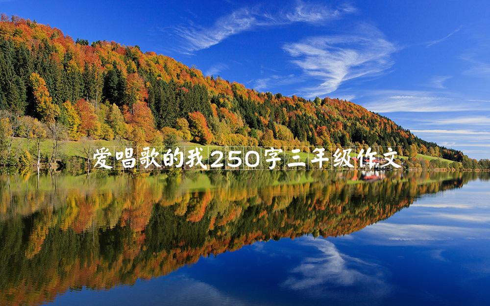 爱唱歌的我250字三年级作文