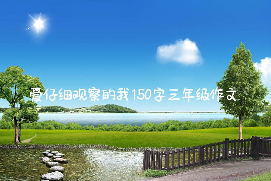 爱仔细观察的我150字三年级作文