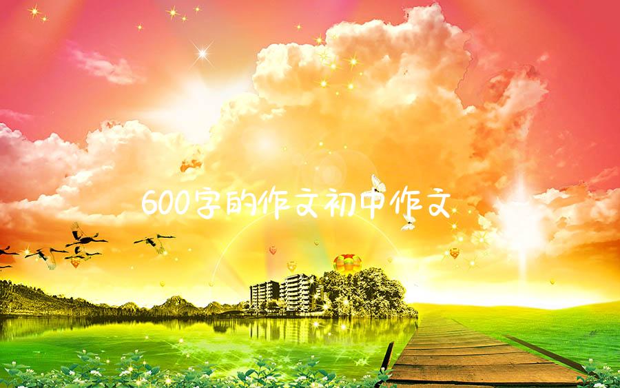 600字的作文初中作文