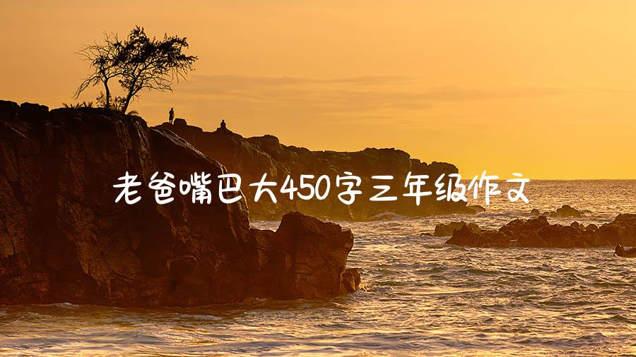 老爸嘴巴大450字三年级作文